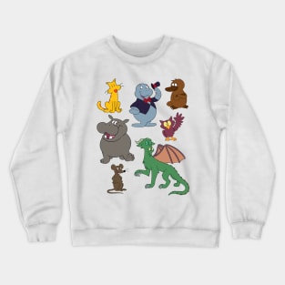 Megan's Menagerie Pattern Crewneck Sweatshirt